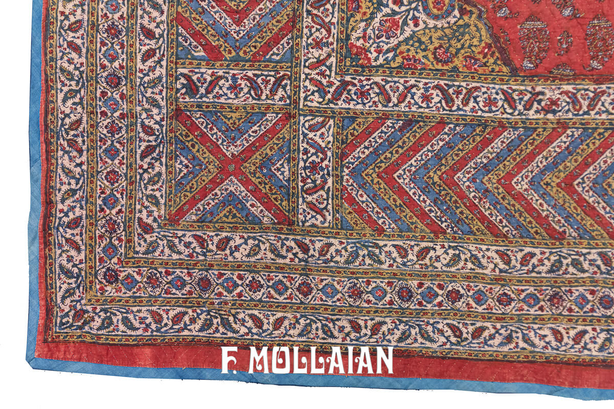 Textile Antique Kalamkari Signé n°:814129