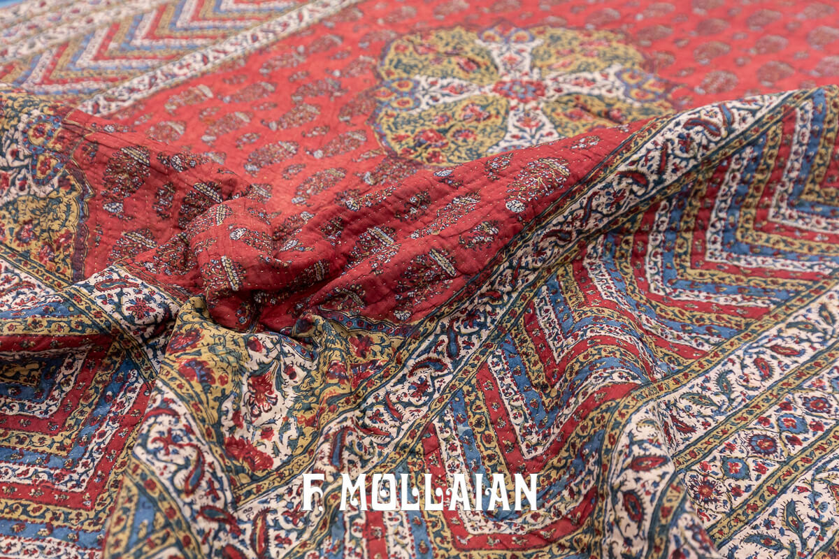 Textile Antique Kalamkari Signé n°:814129