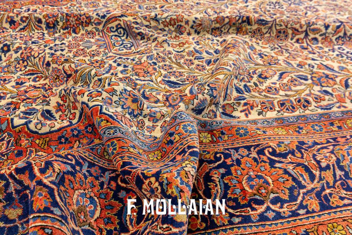 Tapis Kashan Floral Design n°:87453034