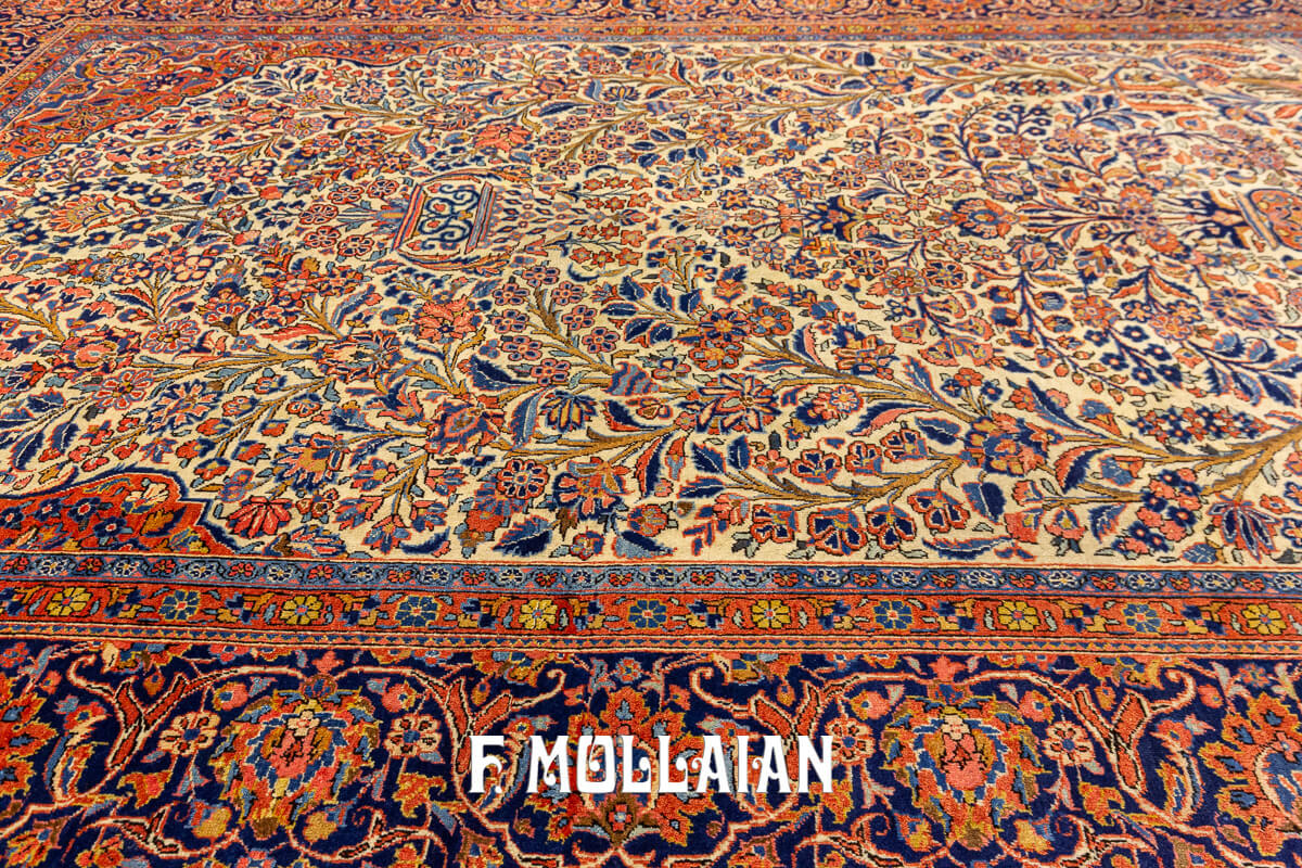 Tapis Kashan Floral Design n°:87453034