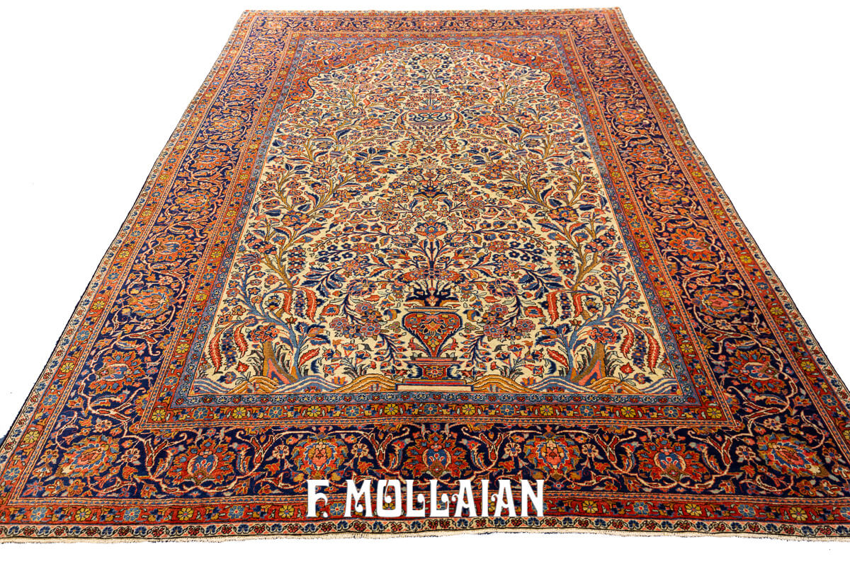 Tapis Kashan Floral Design n°:87453034
