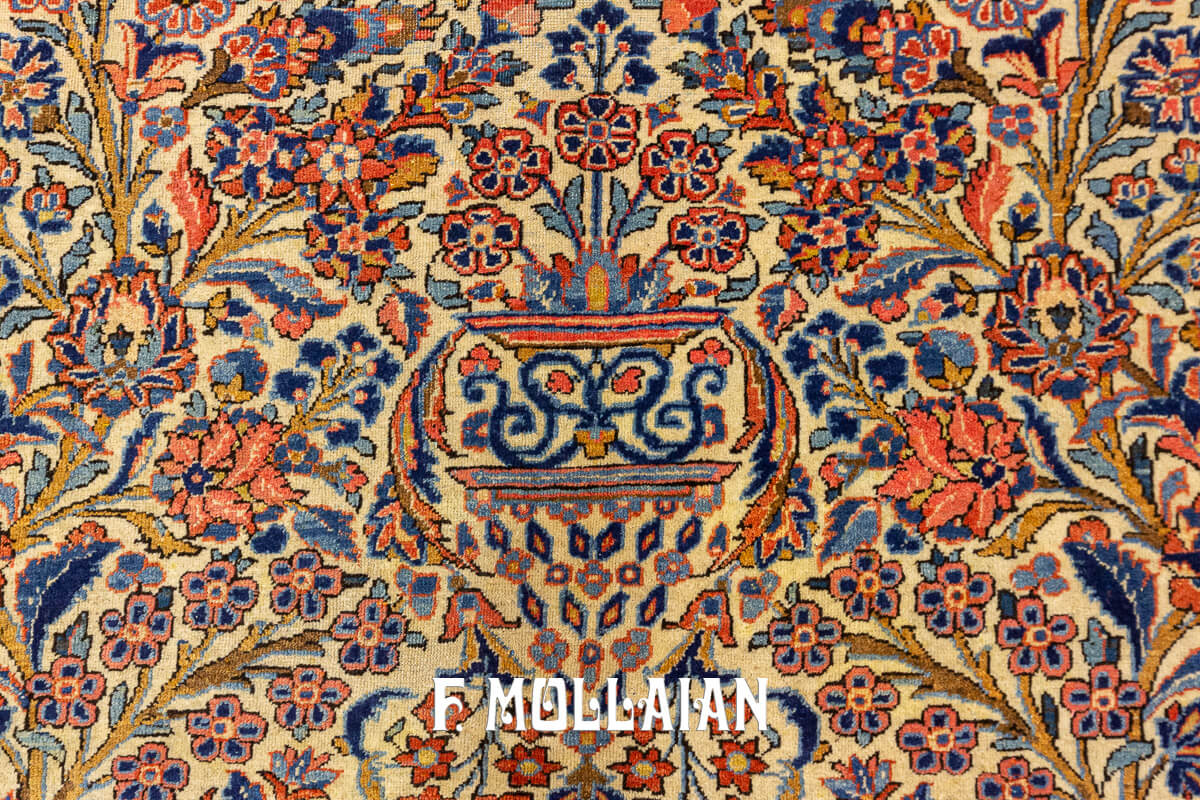Tapis Kashan Floral Design n°:87453034