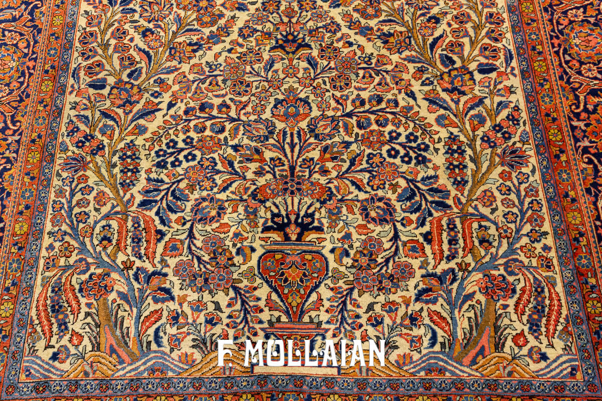 Tapis Kashan Floral Design n°:87453034