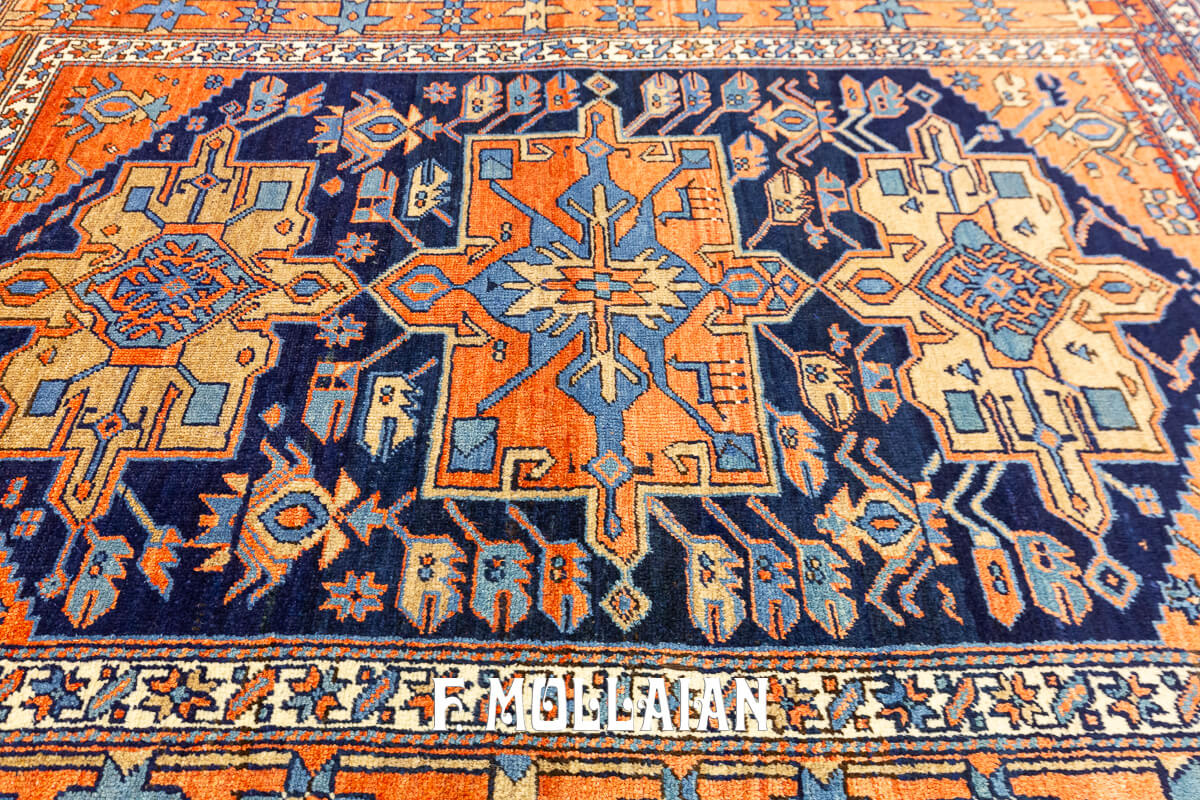 Heriz Rug Dark Blue Field Garaje n°:257549