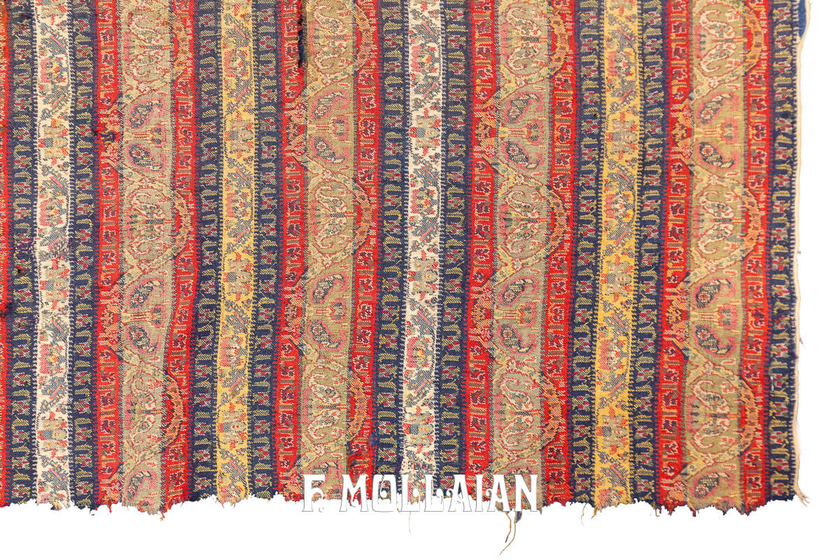 Textile Antique Châle du Cachemire Multicolore n°:393516