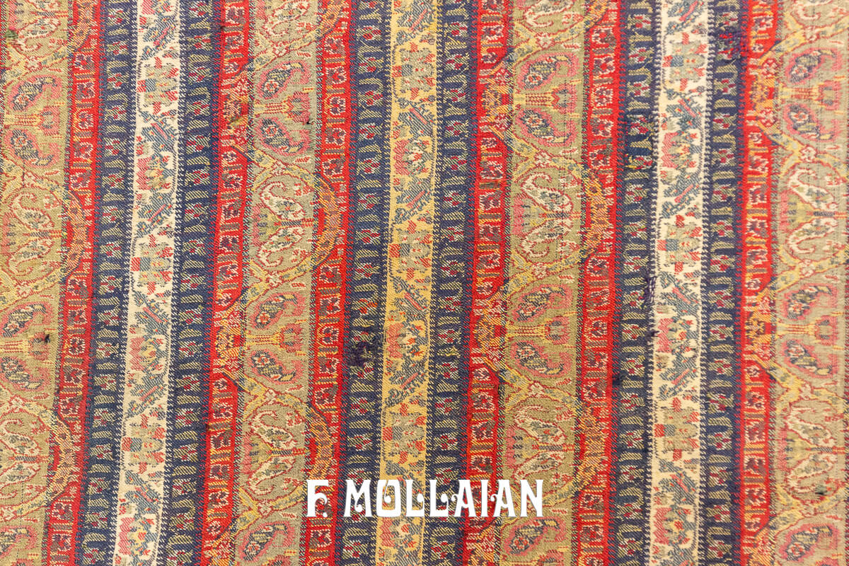 Textile Antique Châle du Cachemire Multicolore n°:393516