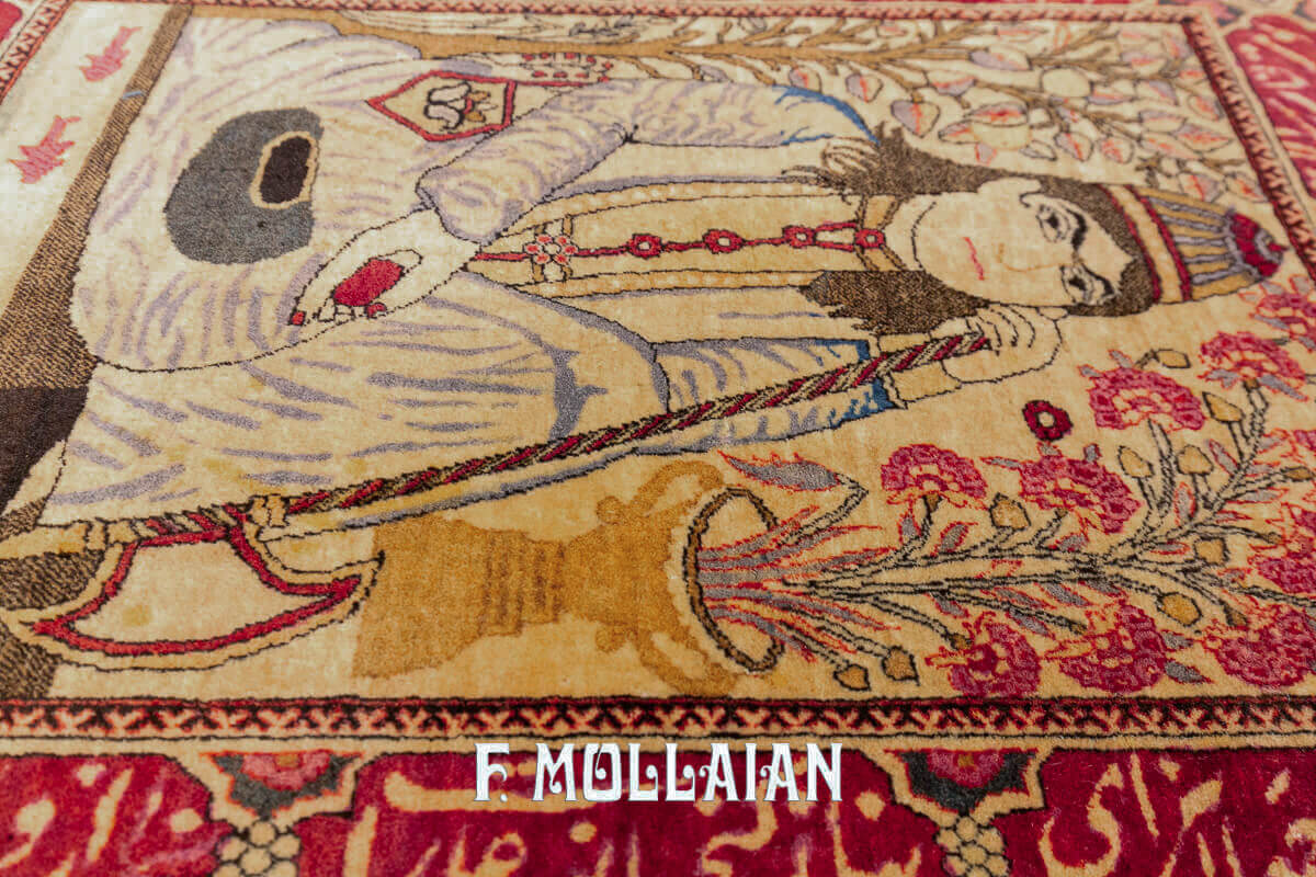 Tappeto Keshan Mohtasham Figurativo n°:592183