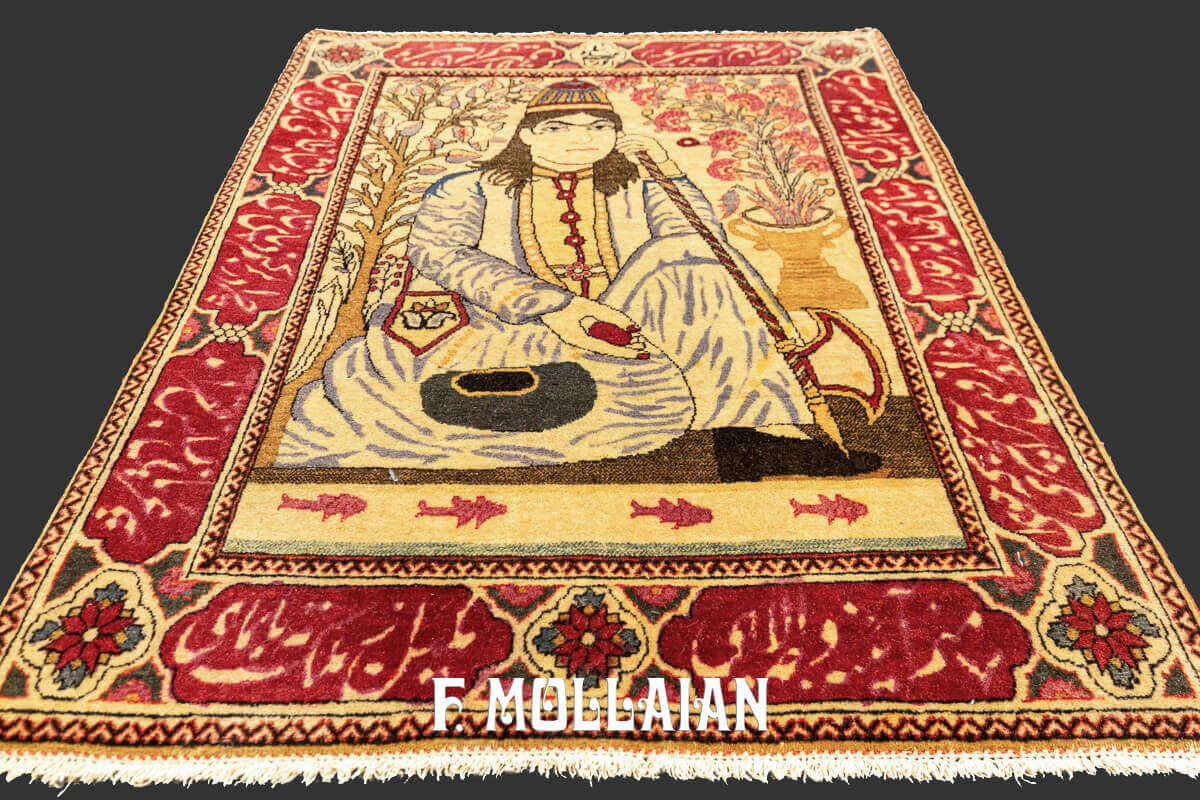 Tappeto Keshan Mohtasham Figurativo n°:592183