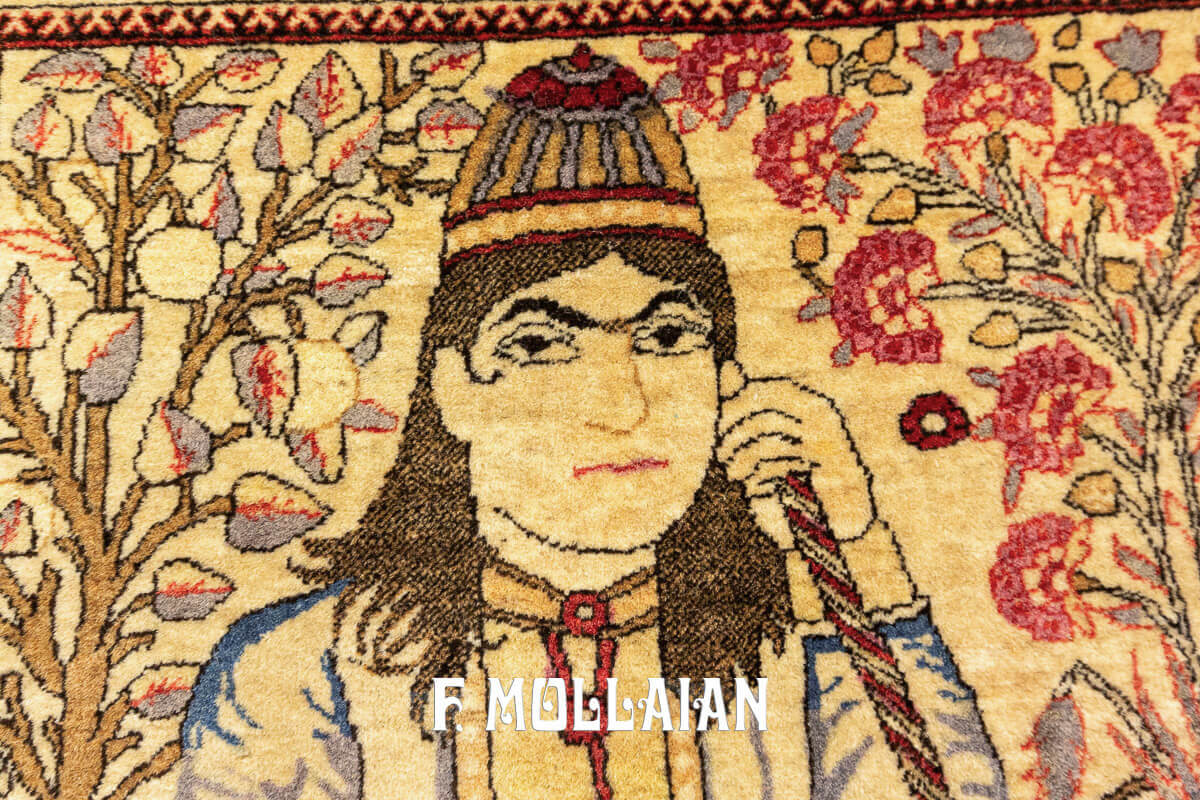Tappeto Keshan Mohtasham Figurativo n°:592183