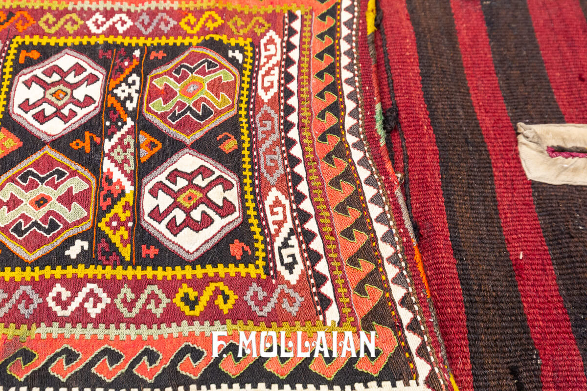 Tappeto Kilim Antico Caucasico Sella n°:85003812