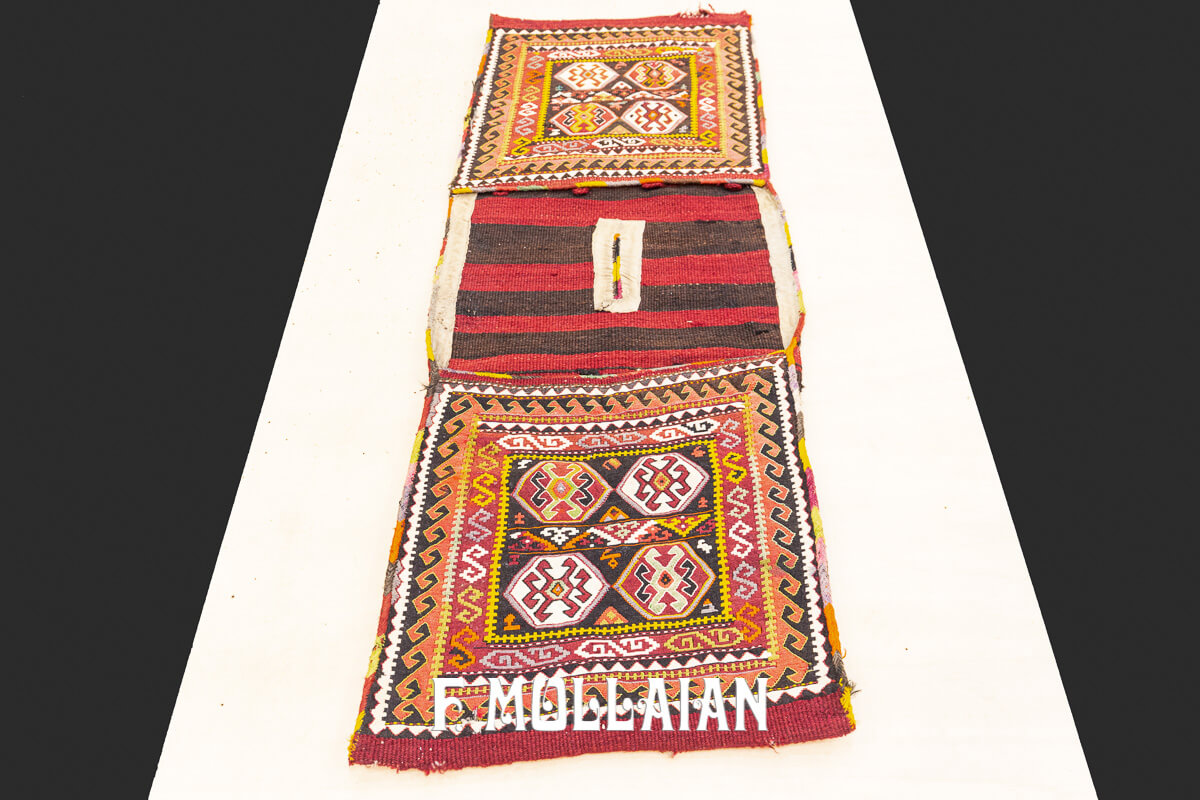 Tappeto Kilim Antico Caucasico Sella n°:85003812