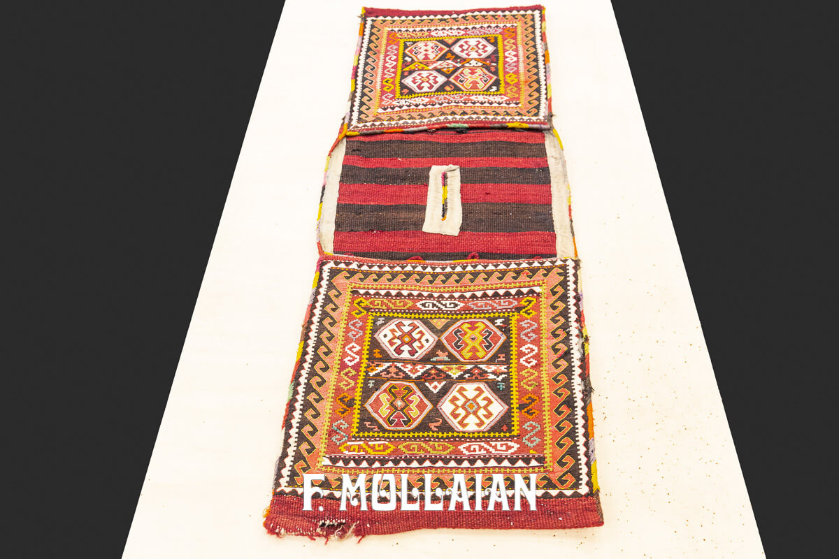 Tappeto Kilim Antico Caucasico Sella n°:85003812