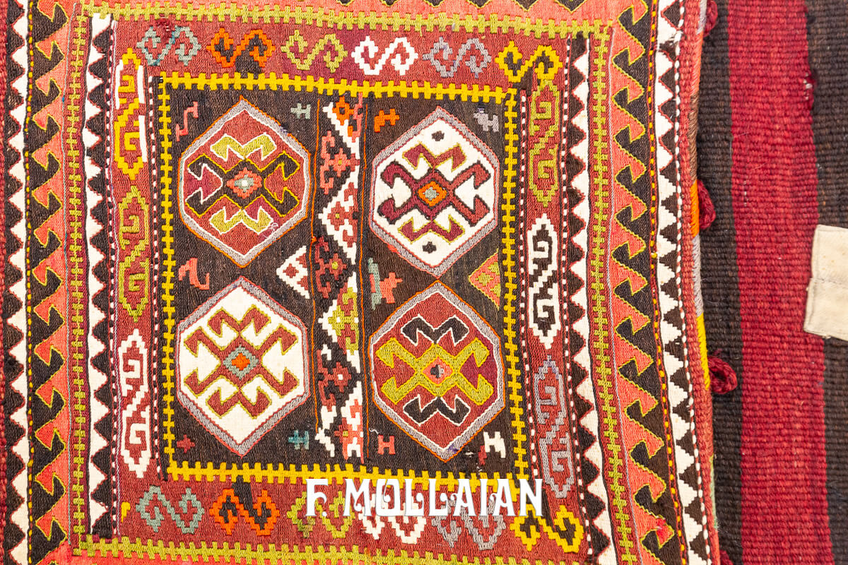 Tappeto Kilim Antico Caucasico Sella n°:85003812