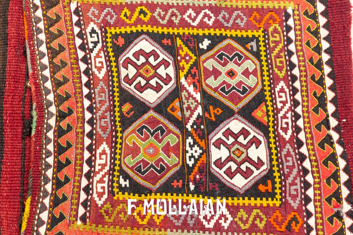 Tappeto Kilim Antico Caucasico Sella n°:85003812