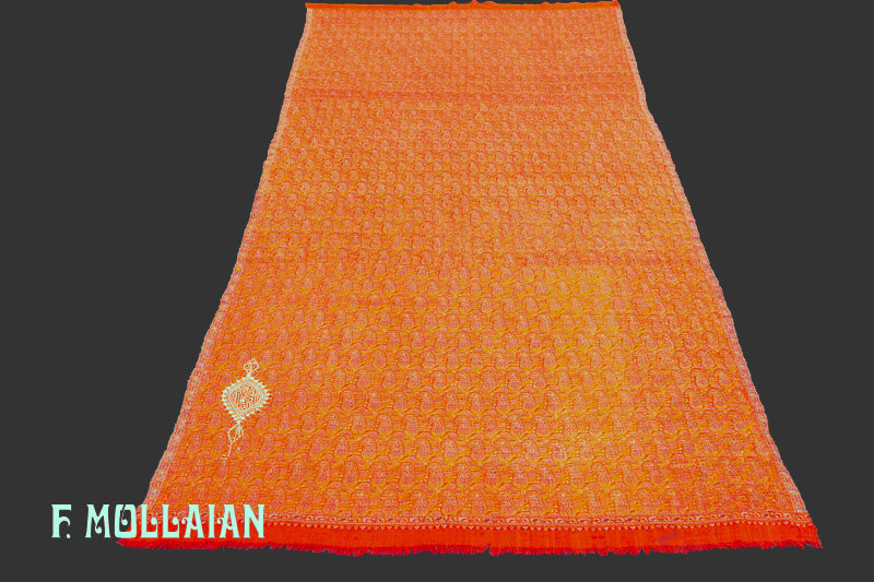Antique Kerman/Kashmir Signed Textile n°:87774657