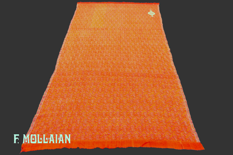 Antique Kerman/Kashmir Signed Textile n°:87774657