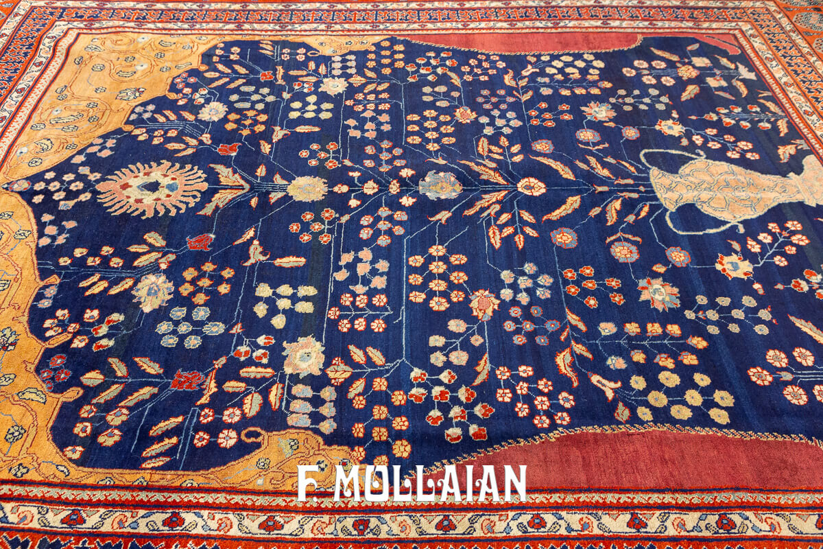 Tappeto Antico Decorativo Tabriz Firmato n°:88160831