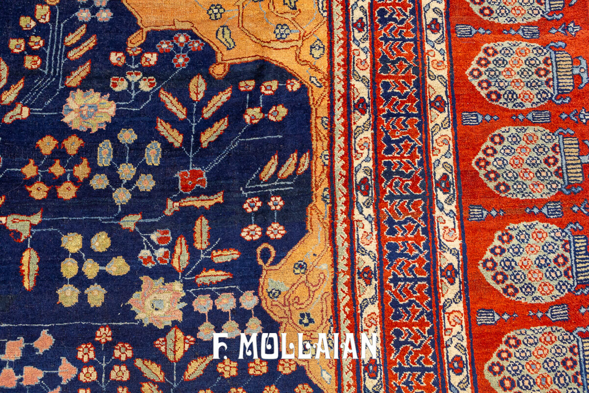 Tappeto Antico Decorativo Tabriz Firmato n°:88160831