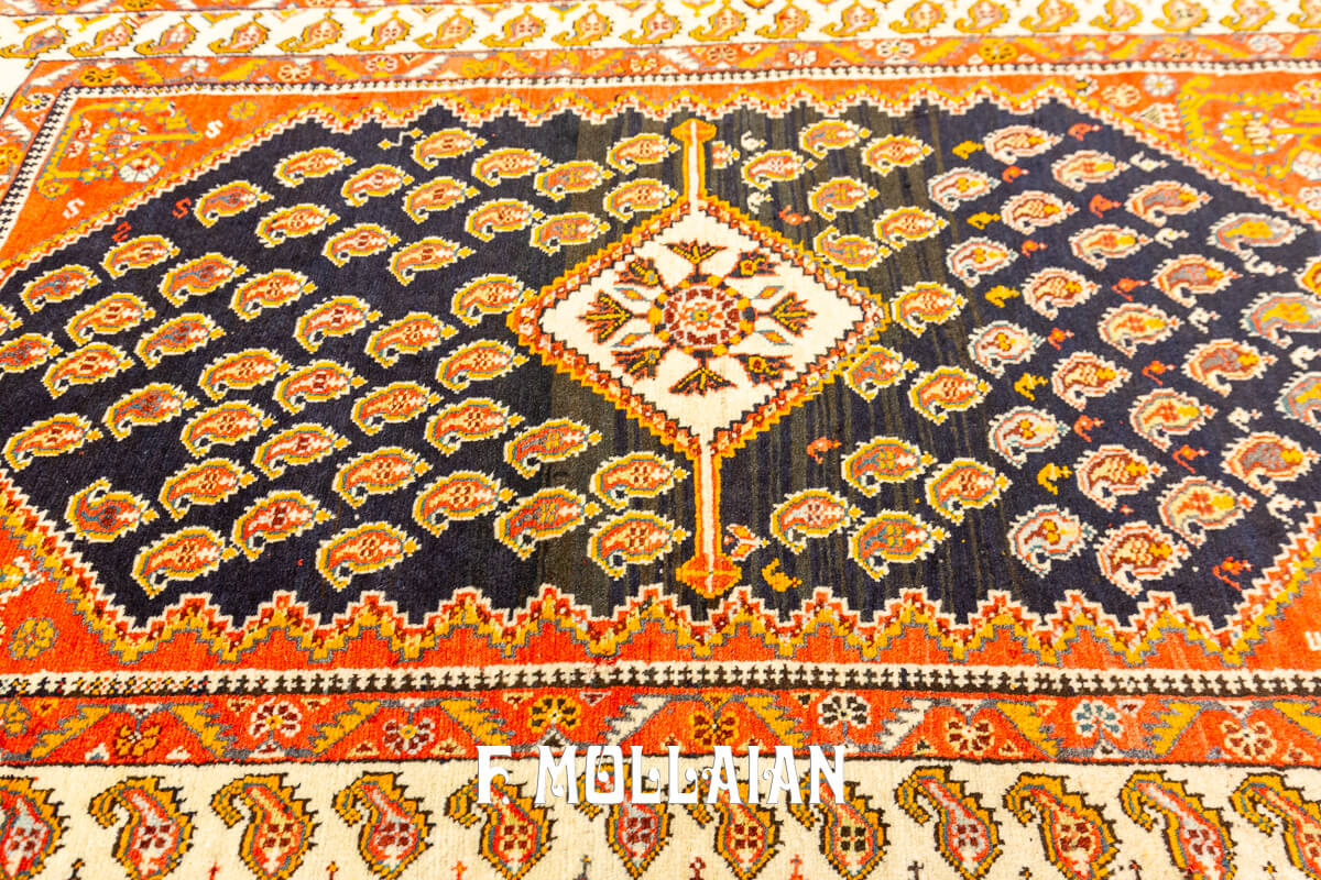 Antique Persian Rug Kashkuli Botheh n°:18170347