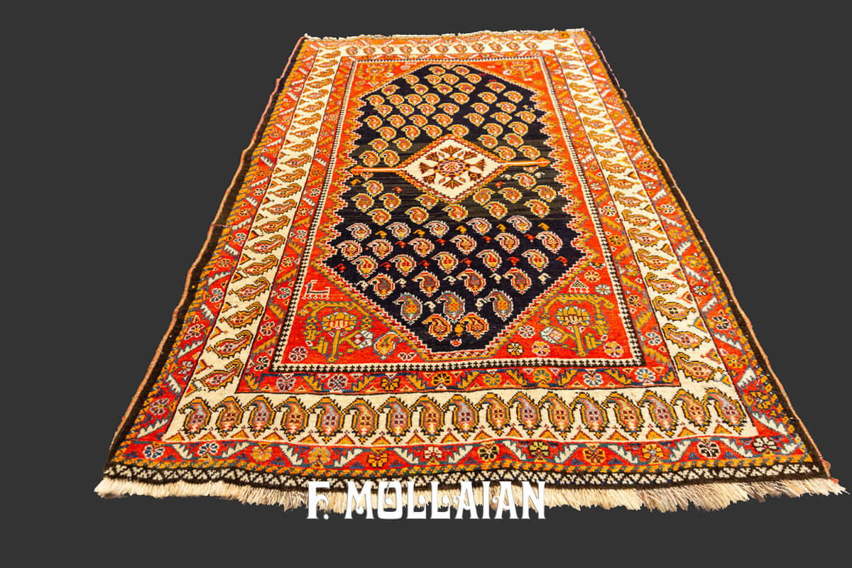 Antique Persian Rug Kashkuli Botheh n°:18170347