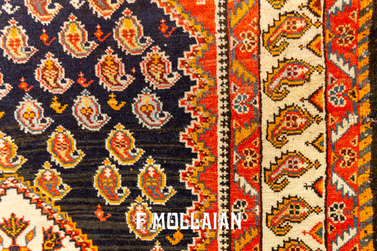 Antique Persian Rug Kashkuli Botheh n°:18170347