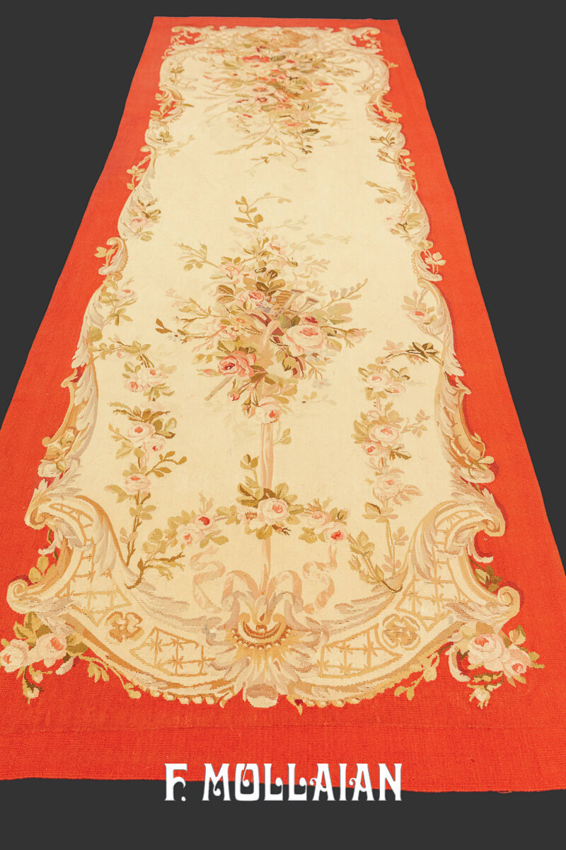 Antique Tapestery Floral Aubbusson n°:262450