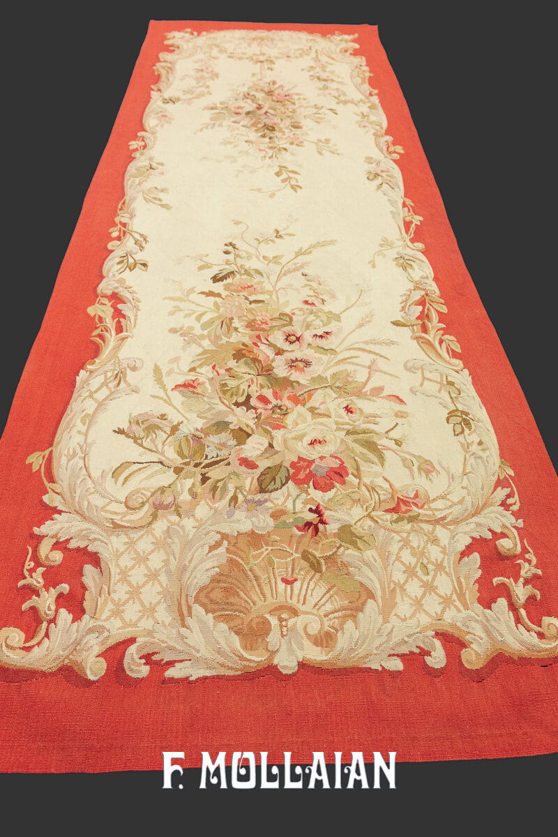 Antique Tapestery Floral Aubbusson n°:262450