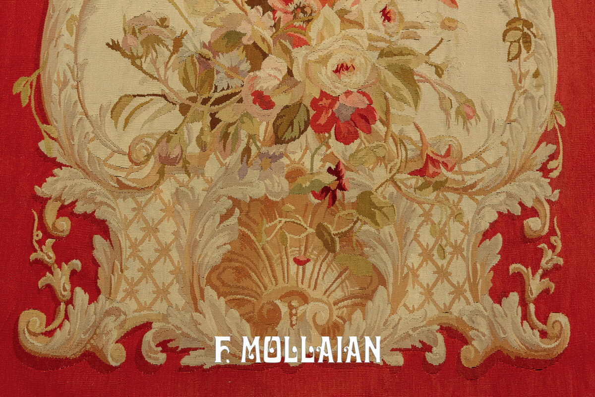 Antique Tapestery Floral Aubbusson n°:262450