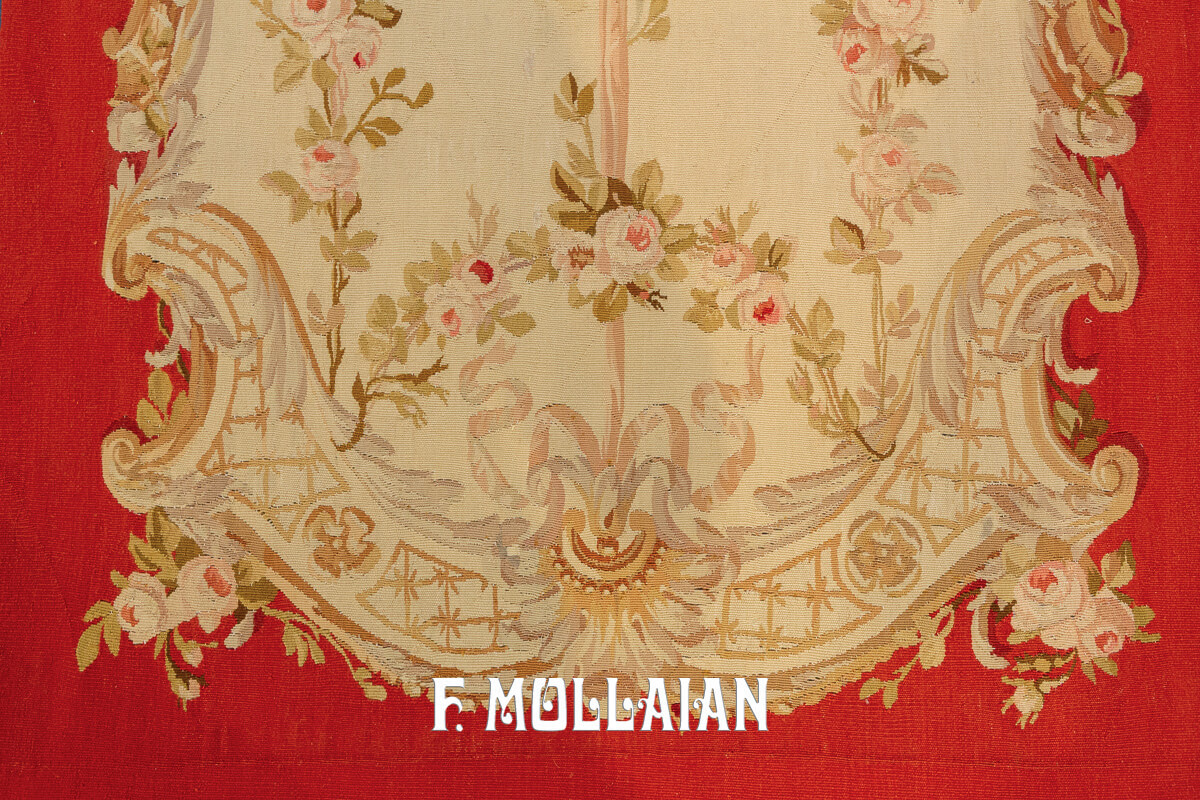 Antique Tapestery Floral Aubbusson n°:262450