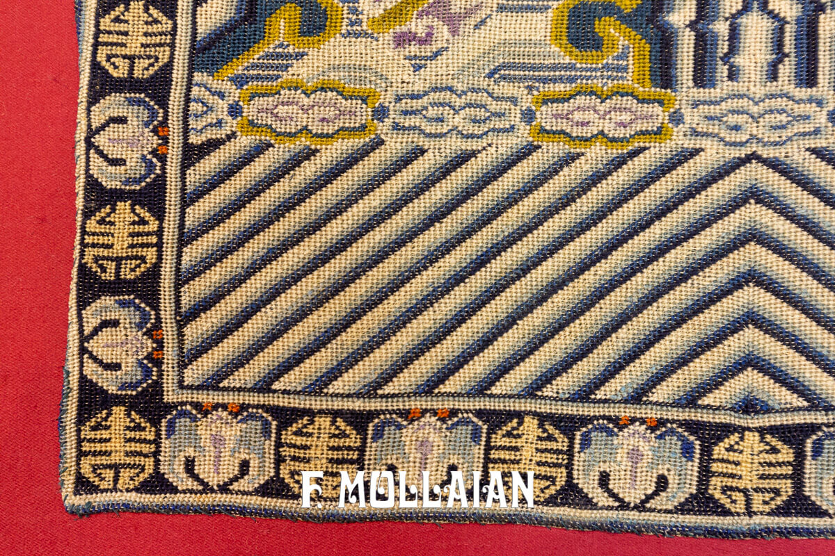 Antique Chines Textile Pair Rank Badge Embroidery n°:57210280-77046486