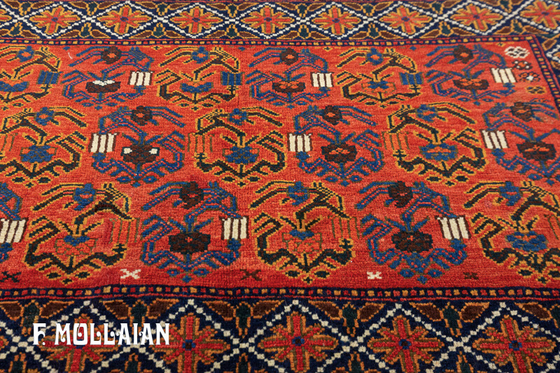 Antique Persian Afshari Rug n°:57816480