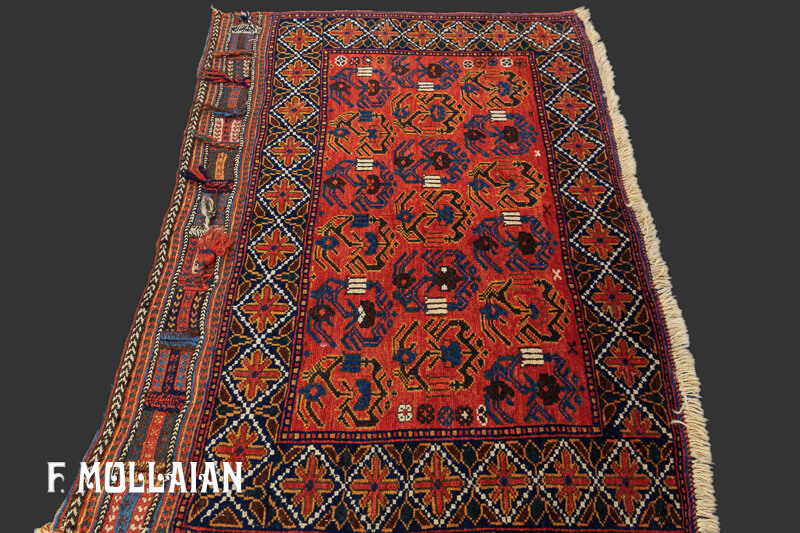 Antique Persian Afshari Rug n°:57816480