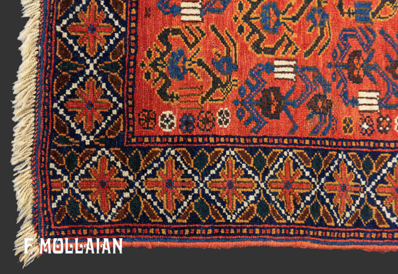 Antique Persian Afshari Rug n°:57816480