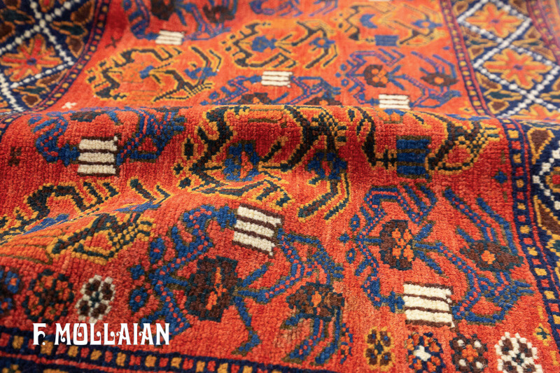 Antique Persian Afshari Rug n°:57816480