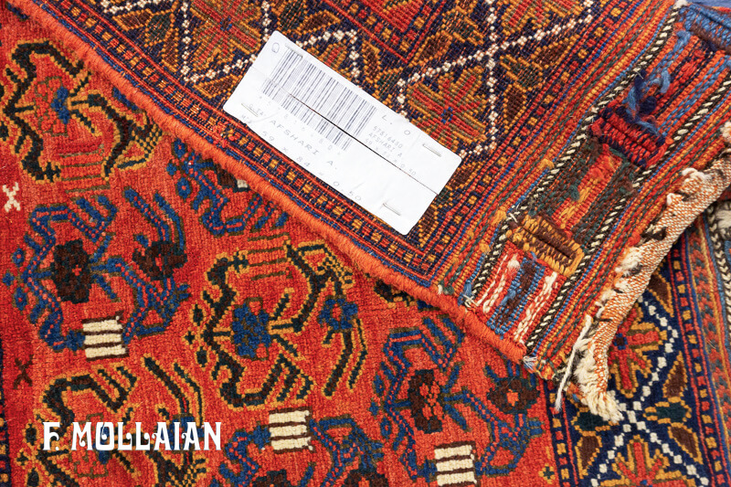 Antique Persian Afshari Rug n°:57816480