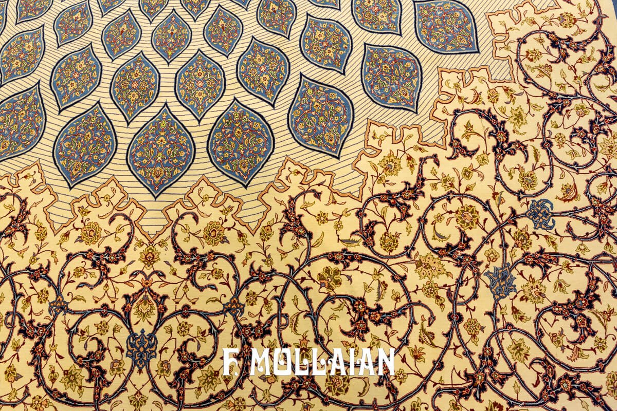 Isfahan Rug Silk Warps Signed Akbarof (Pair) n°:579531