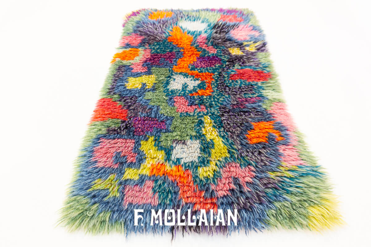 Scandinavian Rug Rya Multicolor n°:589024