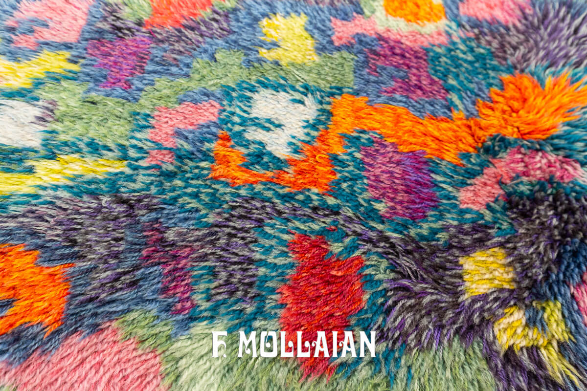 Scandinavian Rug Rya Multicolor n°:589024