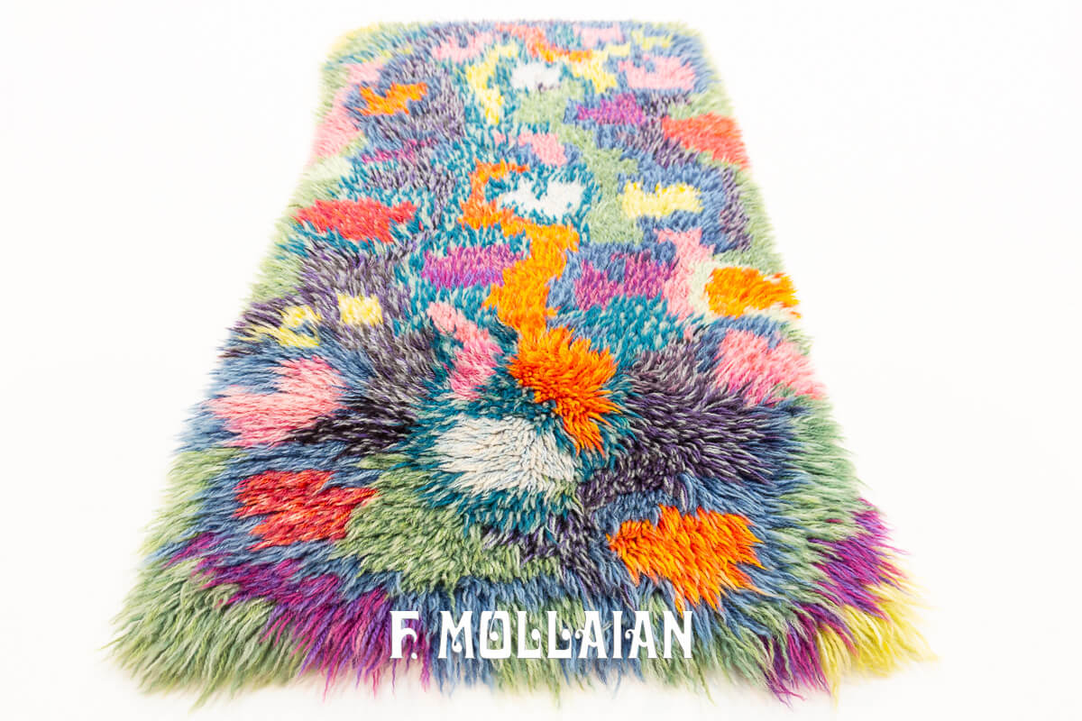 Scandinavian Rug Rya Multicolor n°:589024