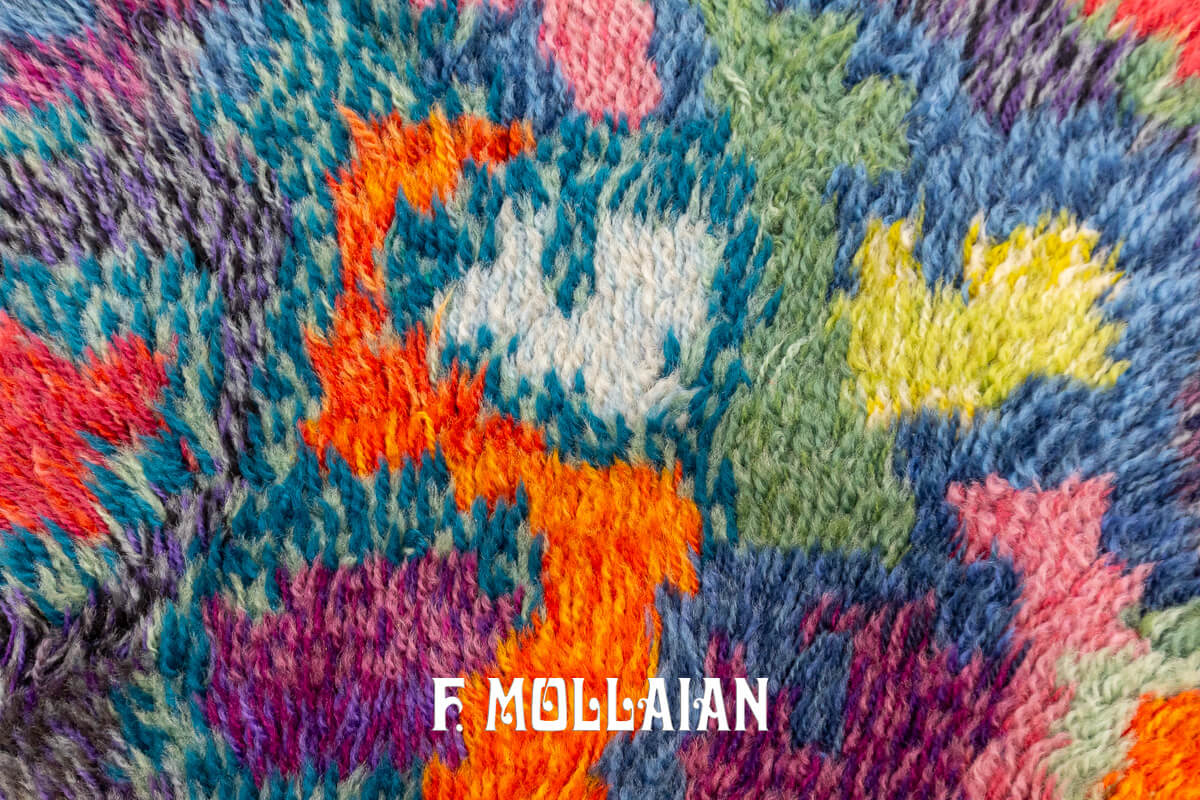 Scandinavian Rug Rya Multicolor n°:589024