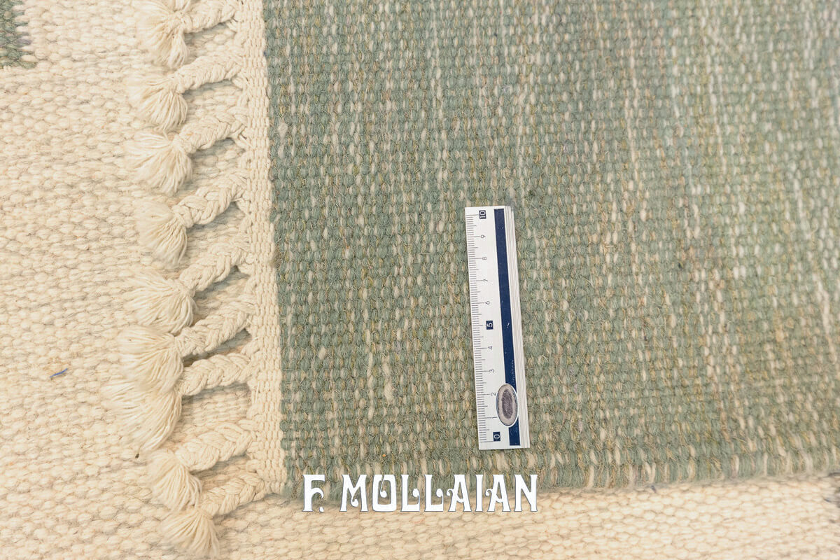 Kilim Svedese (Rollakan) Disegno Geometrico Moderno n°:606041