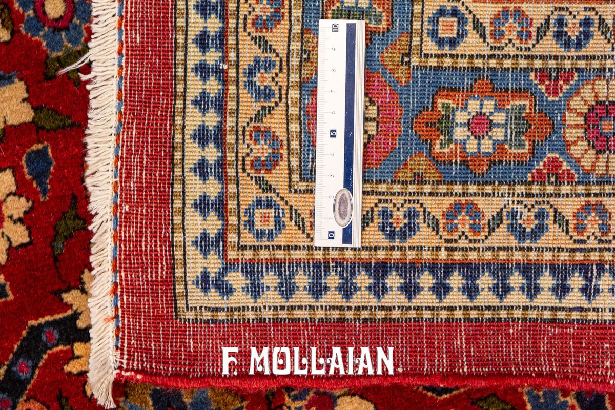 Kashan Dabir Carpet Red Color n°:73937356