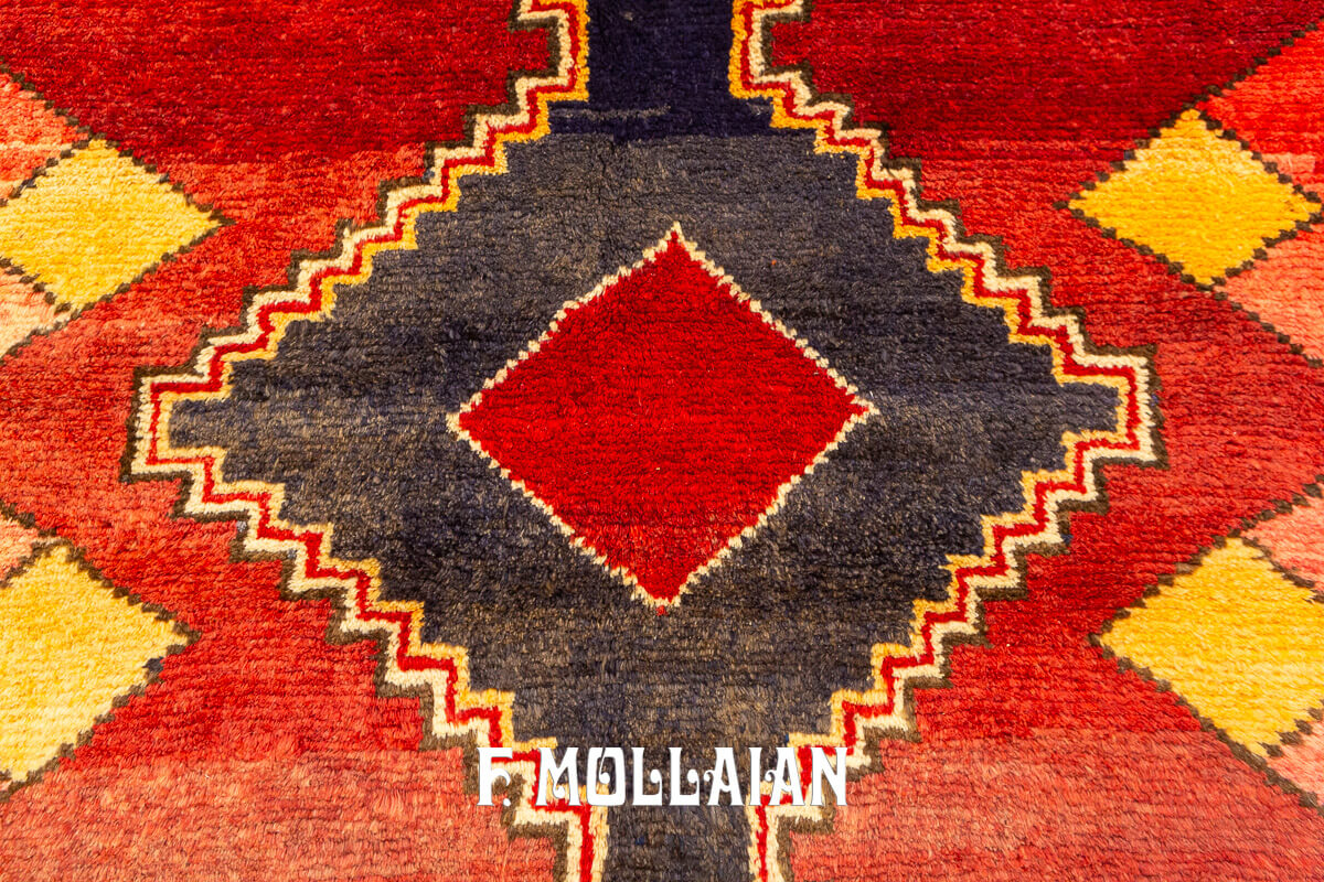 Tribal Rug Ghabbeh Bakhtiari Geometric n°:763612