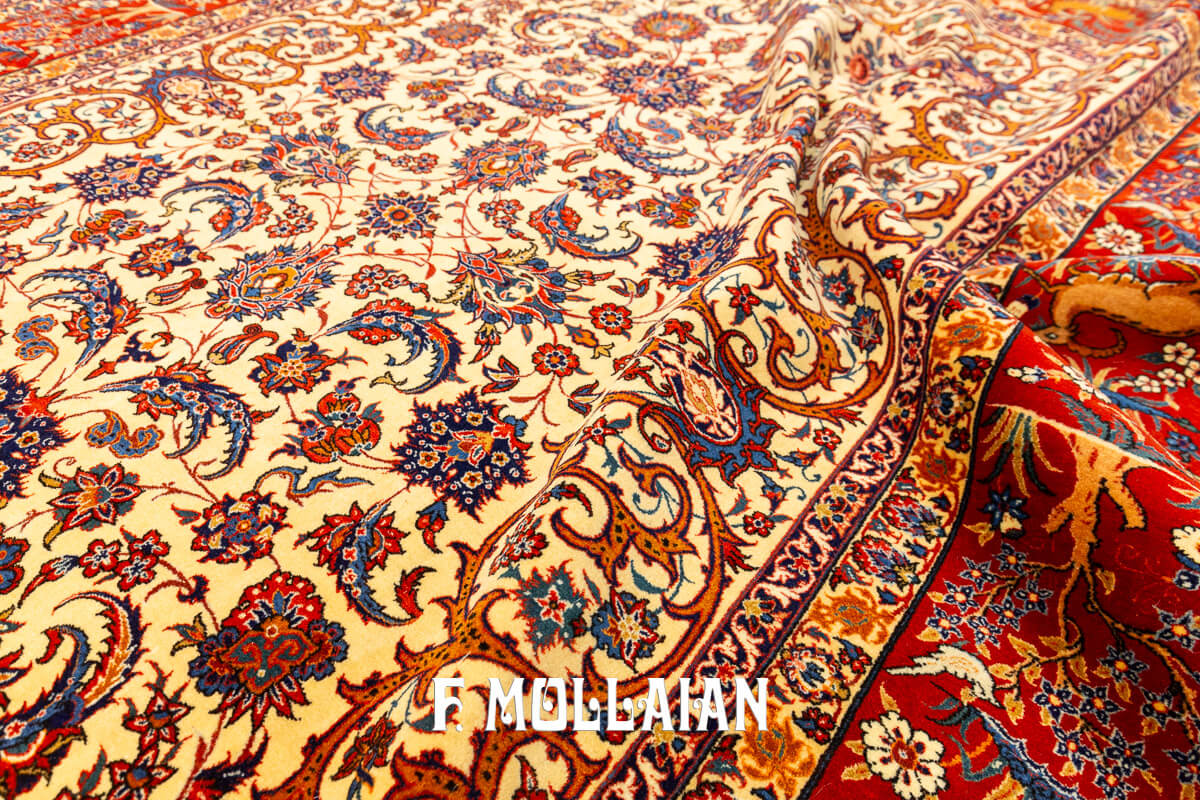 Tapis Isfahan Design Floral Classique n°:806647