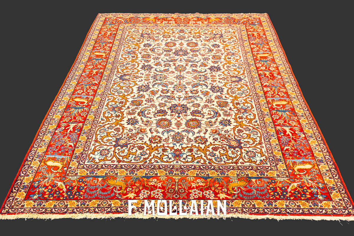 Tapis Isfahan Design Floral Classique n°:806647