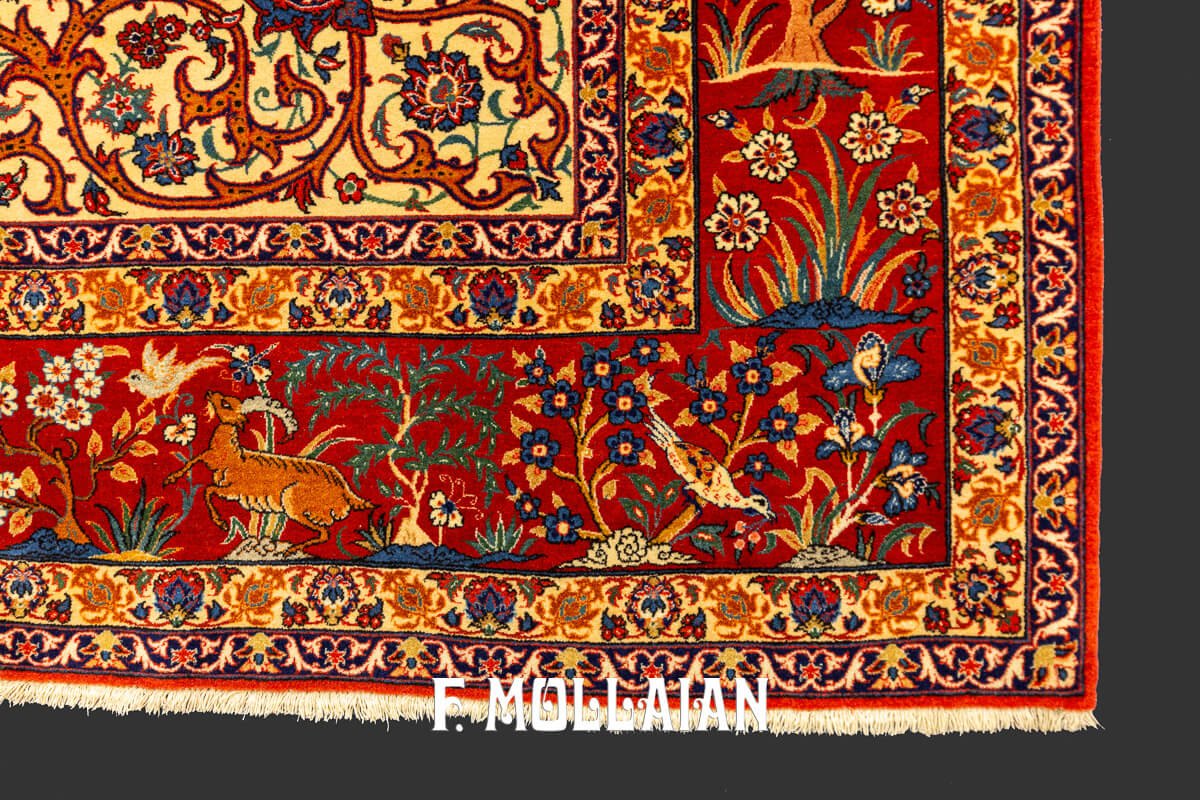 Tapis Isfahan Design Floral Classique n°:806647