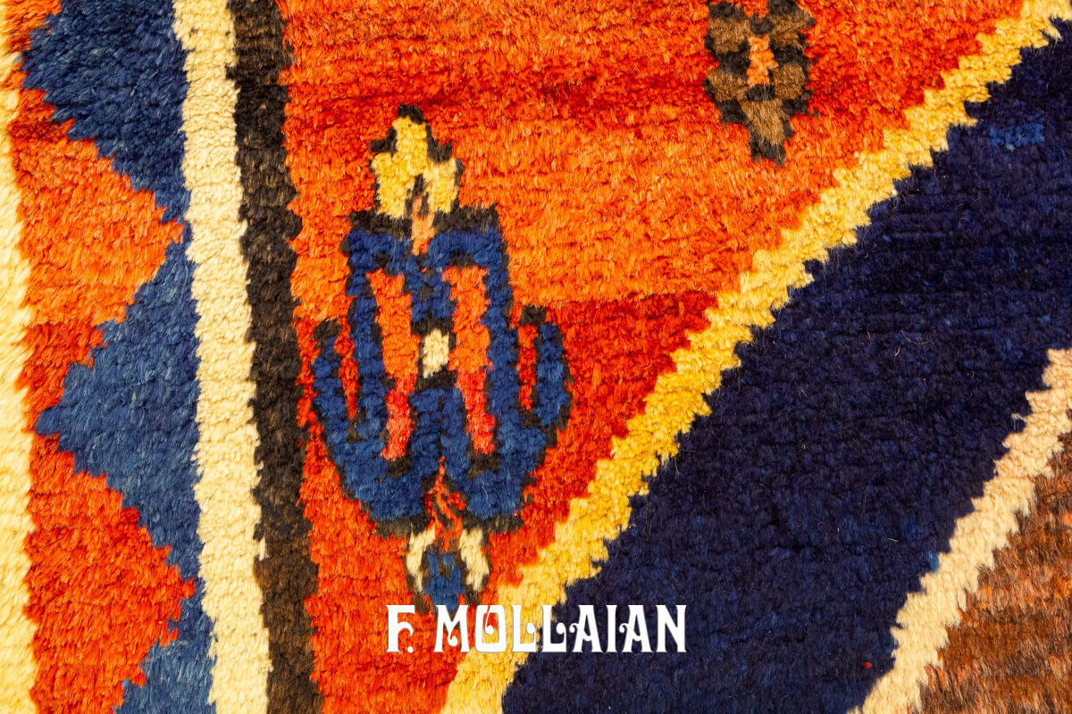 Tribal Rug Geometric Ghabbeh Bakhtiari n°:813379