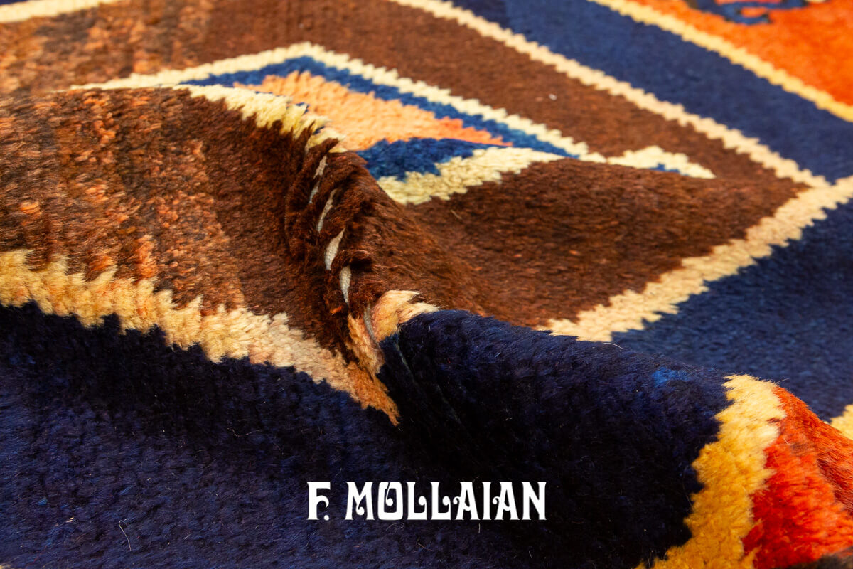Tribal Rug Geometric Ghabbeh Bakhtiari n°:813379