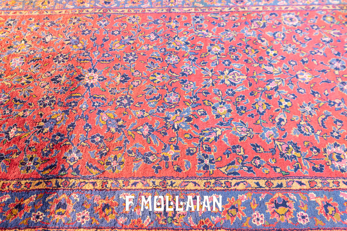 Tappeto Antico in Seta Kashan Persiano n°:909433