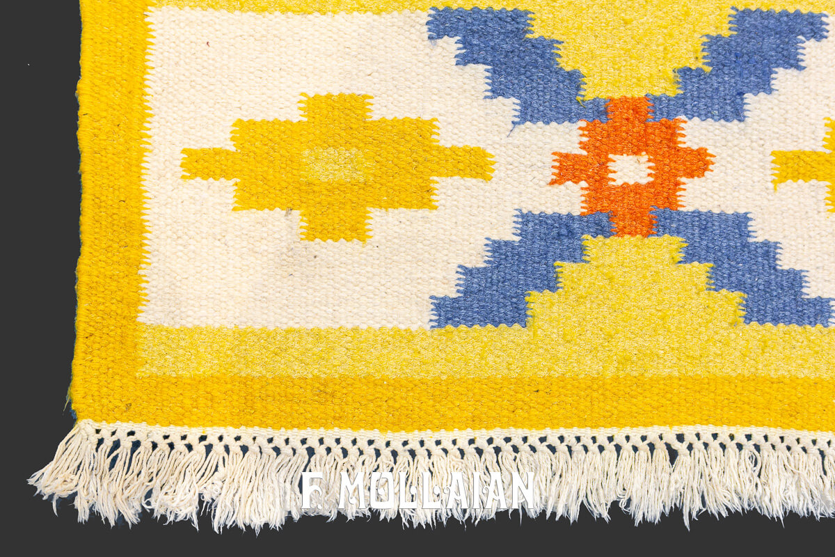 Kilim Svedese (Rollakan) Lana Giallo n°:102256